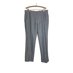 INC International Concepts Milan Slim Fit Pinstripe Dress Pants Grey 34W/34L